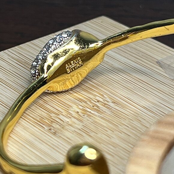 Alexis Bittar Solanas’s Gold & Crystal Cuff Bracelet - Picture 7 of 7
